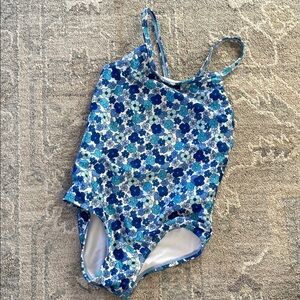 Cotton On Blue Floral Kids Swim One Piece